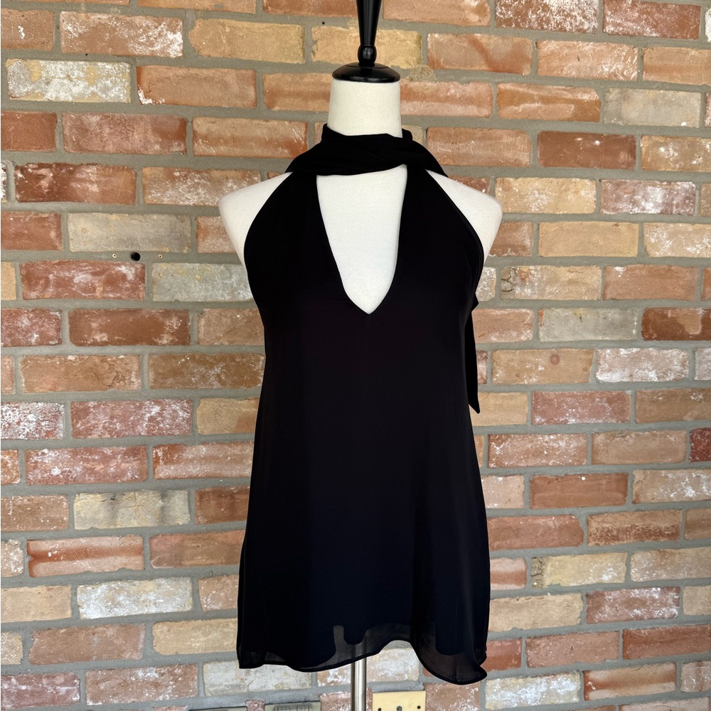 Haute Hippie Black Halter Tank Top - Picture 2 of 8